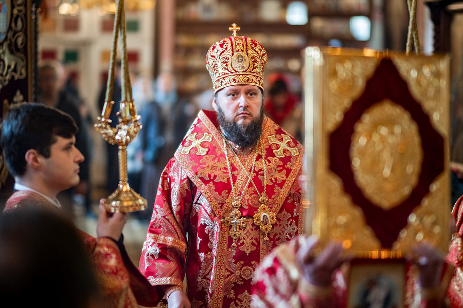 Божественная литургия в храме Преображения Господня погоста Старый Спас деревни Легчищево м.о. Чехов